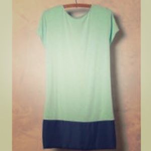 Anthropologie Dolan Left Coast Turq Hi-Lo Tee